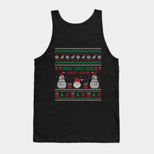 Make Christmas Great Again Ugly sweater Tank Top